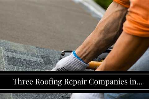 Three Roofing Repair Companies in Amherst NY