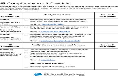 What Should Be Included in an HR Compliance Checklist?