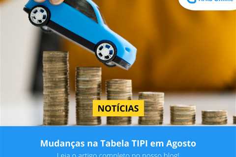 Mudanças na Tabela TIPI em Agosto