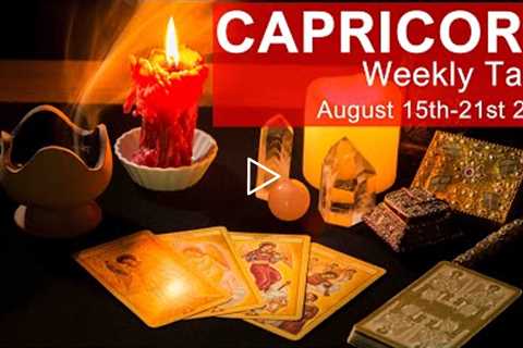 CAPRICORN WEEKLY TAROT STAY STRONG, YOUR SHIPS ARE COMING IN CAPRICORN August 15th to 21st 2022