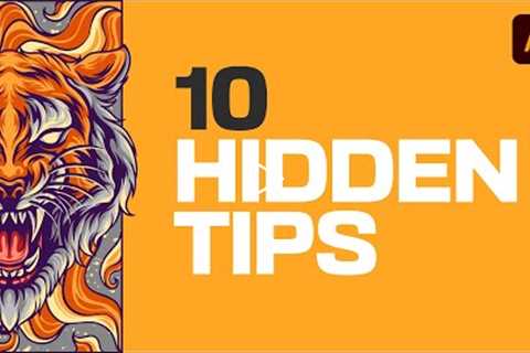 10 HIDDEN Adobe Illustrator Tips You Must Know! (Easily Master Adobe)