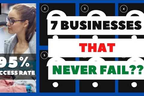 Businesses that Never Fail? 7 Businesses with Amazingly Low Failure Rates [Backed by Data]