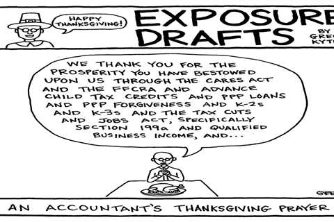 Exposure Drafts: A Very Taxing Thanksgiving