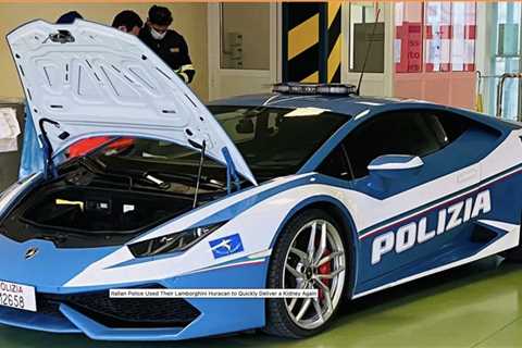Lamborghini to the rescue, providing high-speed transport for organ transplants