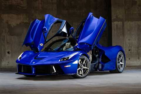 This Is The Only Ferrari LaFerrari Finished In Blue Elettrico Over A Crema Interior