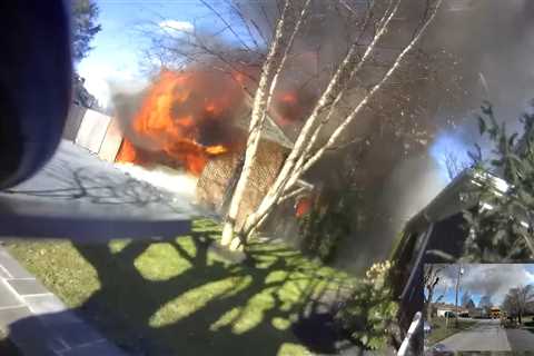 Helmet-cam video: 2-alarm house fire in Pennsylvania