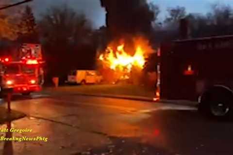 Video: House fire in Massachusetts