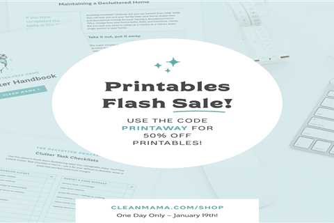 Printables Flash Sale – 50% off Today Only!