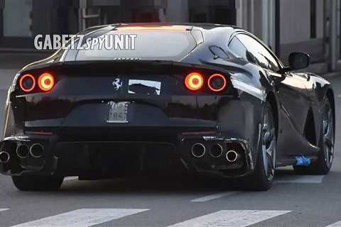 Ferrari 812 Prototype Spied With Some Weird Fake Exhaust Pipes