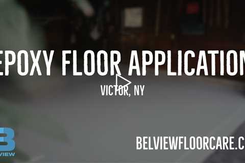 Belview Floorcare Epoxy Floor Application // Victor, NY