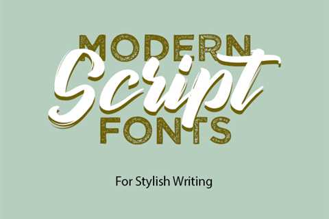 30 Modern Script Fonts For Branding
