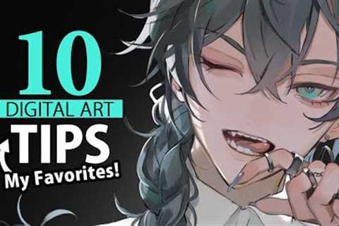 10 💜 Favourite Digital Art Tips - I don''t want to miss! (Clip Studio Paint 2023)