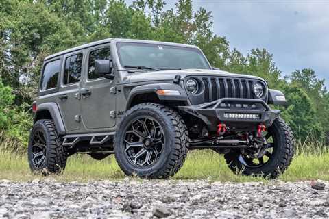 2023 Black Widow Jeep Wrangler shows off at the club, campground