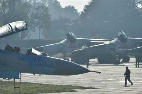 Russia tried to wipe out a Ukrainian air base that's crucial to its ability to launch the Storm..