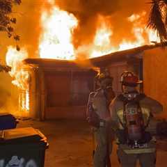 Arrival video from a California house fire