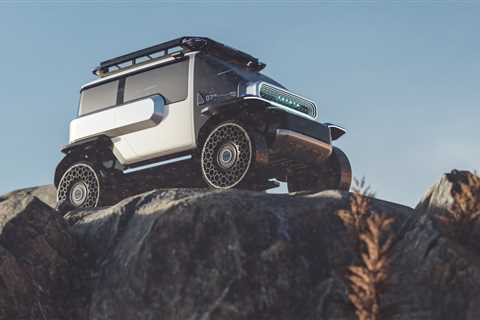 Toyota Baby Lunar Cruiser channels FJ40, but on the moon