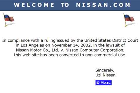 'Nissan.com' site back in court, Nissan Motors not involved this time