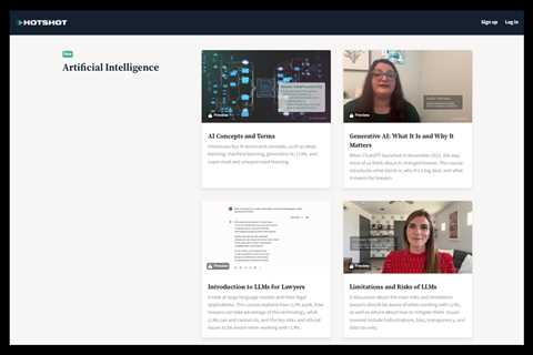 Hotshot, The Legal Learning Platform, Releases First Five In Planned Series Of AI Training Videos..