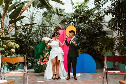 This Colorful Valentine DTLA Wedding Was Inspired by Tropical Birds