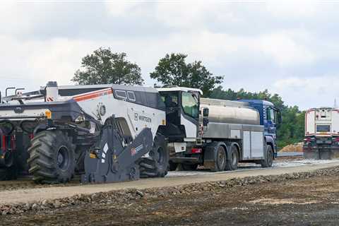 Crush, Mix, Spread Road Base in One Pass with Wirtgen’s New WRC 240i Rock Crusher