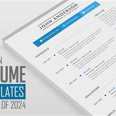 15+ Modern CV Resume Templates For 2024