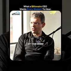 Billionaire''s advice for students. @HDinHDPodcast  #usa #business #entrepreneur  #money #shorts