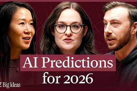 How AI Agents Will Transform in 2026 (a16z Big Ideas)
