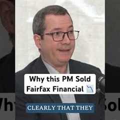 Portfolio Manager Explains why he Sold Fairfax Financial Stock (FFH) #stocks #investing