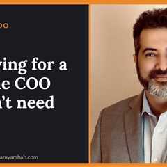 You need a COO’s discipline. Not a COO’s salary.