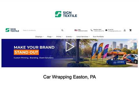 Car Wrapping Easton, PA - Sign Textile - 610-508-2776