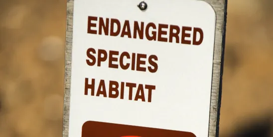 Habitat Modification is No Longer Prohibited Take Under the Endangered Species Act