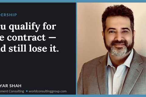 You qualify for the contract — and still lose it.