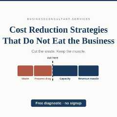 Cost Reduction Strategies That Do Not Eat the Business